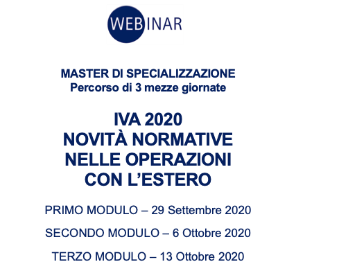 IVA - Novità normativa nelle operazioni con l'estero - 2020 Quick Fixes: le note esplicative della commissione UE